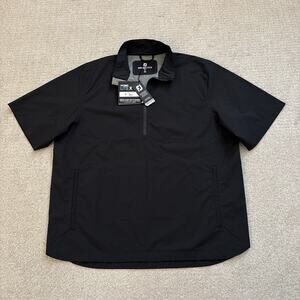 FootJoy Golf Rain Jacket Shirt Hydro Lite X Short Sleeve Men Sz XL Black NWT